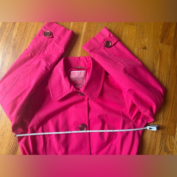 Kate Spade New York Ruffled Trench Coat size S - Picture 8 of 10